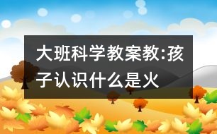 大班科學(xué)教案教:孩子認(rèn)識什么是火