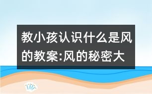 教小孩認識什么是風(fēng)的教案:風(fēng)的秘密（大班科學(xué))