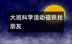 大班科學活動：磁鐵找朋友