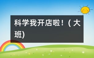 科學(xué)：我開店啦！( 大班)