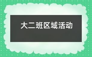 大二班區(qū)域活動