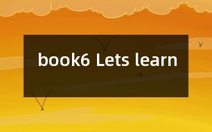 book6 Let,s learn