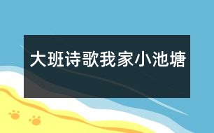 大班詩歌我家小池塘