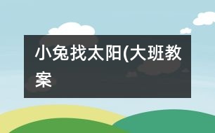 小兔找太陽(大班教案）