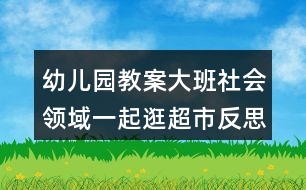 幼兒園教案大班社會(huì)領(lǐng)域一起逛超市反思