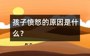 孩子憤怒的原因是什么？