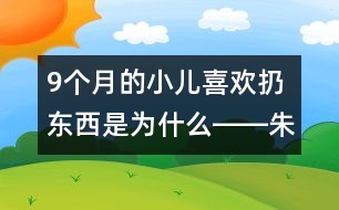 9個月的小兒喜歡扔東西是為什么――朱虹回答