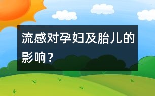 流感對(duì)孕婦及胎兒的影響？