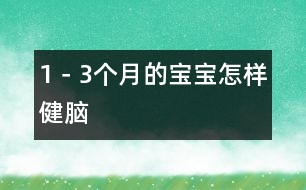 1－3個(gè)月的寶寶怎樣健腦