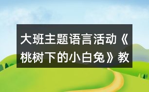 大班主題語言活動(dòng)《桃樹下的小白兔》教案反思