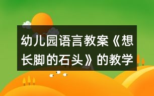 幼兒園語言教案《想長腳的石頭》的教學(xué)設(shè)計和反思