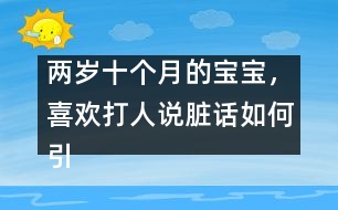 兩歲十個(gè)月的寶寶，喜歡打人說臟話如何引導(dǎo)――陳福國