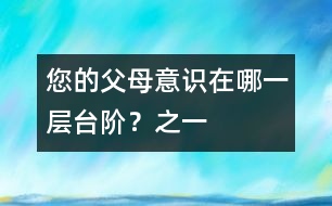 您的父母意識(shí)在哪一層臺(tái)階？（之一）