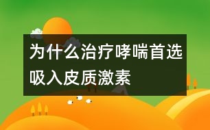 為什么治療哮喘首選吸入皮質(zhì)激素