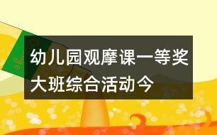 幼兒園觀摩課一等獎(jiǎng)大班綜合活動(dòng)——今天我下廚教學(xué)設(shè)計(jì)、說(shuō)課稿及專(zhuān)家點(diǎn)評(píng)