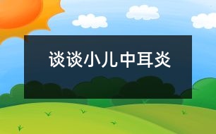 談?wù)勑褐卸?></p>										
													            <br>            <P>　　中耳炎尤其是急性化膿性中耳炎多見于兒童，臨床常表現(xiàn)為耳區(qū)脹痛、聽力下降以及伴有發(fā)燒、頭痛、乏力、食欲減退等全身癥狀，一旦鼓膜穿孔，可見膿液從耳中流出，此時腫脹的癥狀反而減輕。一些家長對耳內(nèi)會有膿液流出大惑不解，常以為是水灌入耳中所致，其實(shí)這種看法并不正確。</P><P>　　中耳好比一個小小的火柴盒，有六個壁，前壁就是鼓膜，將外耳道（俗稱耳孔）和中耳隔開，中耳腔內(nèi)覆蓋著粘膜，有三塊起傳音作用的聽骨與內(nèi)耳相連。一般情況下，洗澡時外耳道偶爾進(jìn)水，只要鼓膜沒有病變，水是進(jìn)不了中耳腔的，也不可能引起中耳炎。所以嬰兒洗澡時耳孔不慎進(jìn)了水，只要用脫脂棉小心吸出就行了，但應(yīng)該注意手勢切莫太重。</P><P>　　那么，小兒怎么會得中耳炎呢？原來，在中耳腔內(nèi)，有一條細(xì)管子通往鼻咽部，醫(yī)學(xué)上稱為咽鼓管。由于小兒的咽鼓管比較短、寬且直，呈水平位，加上小兒機(jī)體抵抗力較弱，容易患急性鼻炎、扁桃體炎等上呼吸道感染，而某些傳染病如麻疹、猩紅熱、流感等常常會引起鼻咽部的分泌物增多，或由于嬰兒吐奶、嗆咳及擰鼻涕用力太猛時，細(xì)菌便很容易從咽鼓管進(jìn)入到中耳而成為引起化膿性中耳炎最常見的原因。此外，給小兒掏挖耳朵，不小心損傷了外耳道粘膜或鼓膜導(dǎo)致了感染，也有可能蔓延到中耳發(fā)生炎癥。</P><P>　　當(dāng)中耳炎沒有膿液流出時，稍年長的兒童能自行訴述病情，但嬰幼兒一般只會煩躁哭鬧，父母常常不知所措。但此時若用手指輕輕按壓耳朵，如果孩子哭鬧加重，或用手來自衛(wèi)，則說明是耳內(nèi)的毛病。另外，因重力的關(guān)系，將小兒抱立時，由于耳內(nèi)的充血情況得到改善，疼痛常常有所減緩，這也提示中耳炎癥的存在。</P><P>　　急性化膿性中耳炎除了應(yīng)注意休息、多飲水、給予富有營養(yǎng)的飲食以及保持大小便通暢外，應(yīng)在醫(yī)生指導(dǎo)下給予積極的抗感染處理，同時應(yīng)加強(qiáng)中耳局部的消炎處理，另外應(yīng)特別注意去除致病因素，以保持咽鼓管的通暢。若治療及時得當(dāng)，一般流膿會逐漸減少至痊愈，穿孔的鼓膜也可能愈合，對聽力不會造成影響。若急性期未及時治療或治療不當(dāng)，一旦轉(zhuǎn)變?yōu)槁灾卸?，不僅會導(dǎo)致聽力下降，甚至?xí)霈F(xiàn)嚴(yán)重的并發(fā)癥。<BR></P>            <br>            <br>            <font color=