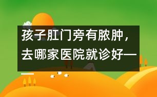 孩子肛門旁有膿腫，去哪家醫(yī)院就診好――謝曉恬回答