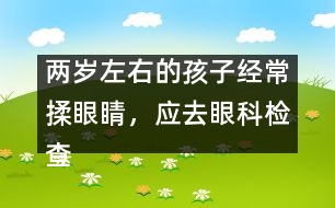 兩歲左右的孩子經(jīng)常揉眼睛，應(yīng)去眼科檢查