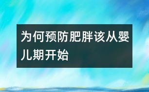 為何預(yù)防肥胖該從嬰兒期開始