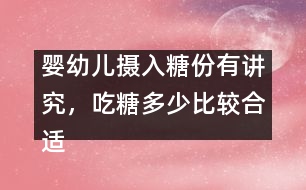 嬰幼兒攝入糖份有講究，吃糖多少比較合適呢