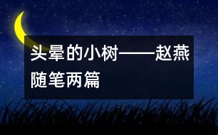 頭暈的小樹――趙燕隨筆兩篇