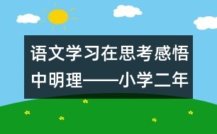 語(yǔ)文學(xué)習(xí)：在思考感悟中明理――小學(xué)二年級(jí)語(yǔ)文課《我必須去》的教學(xué)設(shè)計(jì)