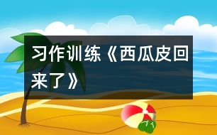 （習(xí)作訓(xùn)練）《西瓜皮回來了》