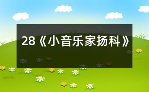 28《小音樂家揚科》