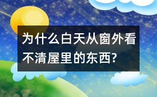 為什么白天從窗外看不清屋里的東西?