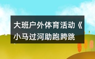 大班戶外體育活動(dòng)《小馬過(guò)河—助跑跨跳》反思