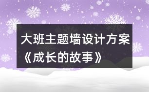 大班主題墻設(shè)計(jì)方案《成長(zhǎng)的故事》