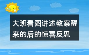 大班看圖講述教案醒來(lái)的后的驚喜反思