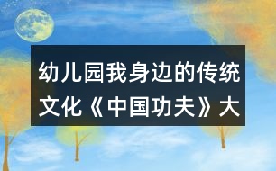 幼兒園我身邊的傳統(tǒng)文化《中國(guó)功夫》大班體育教案反思