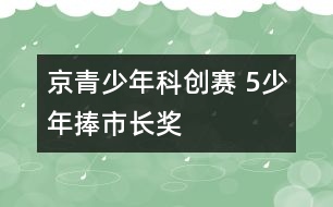 京青少年科創(chuàng)賽 5少年捧市長獎