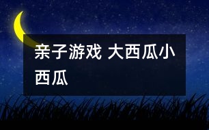 親子游戲 大西瓜、小西瓜