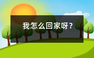 我怎么回家呀？